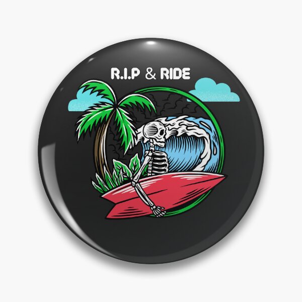 Item preview, RIP & RIDE - Surfing Skeleton  designed and sold by MrLAS.