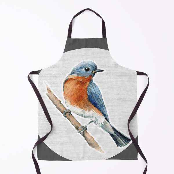 Item preview, Watercolor Drawing of a Bluebird designed and sold by LivingColorful.