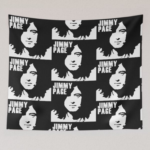 Item preview, Jimmy Page (Led Zeppelin Guitarist) stencil designed and sold by ColSmokie.