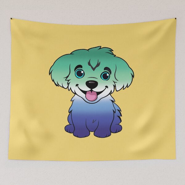 Item preview, Cute MLM Pride Flag Puppy, Subtle Gay MLM Kawaii Dog Design designed and sold by Travelslightly.