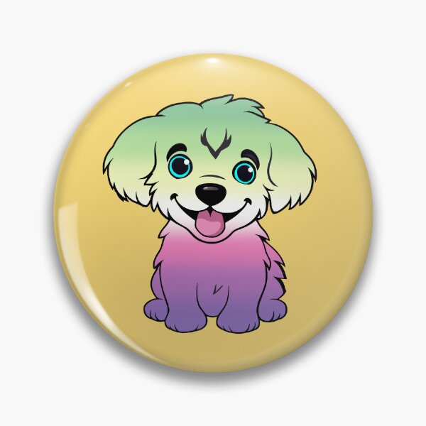 Item preview, Cute Genderfae Pride Flag Puppy, Subtle Genderdoe Kawaii Dog Design, fae faer genderfaunet  designed and sold by Travelslightly.