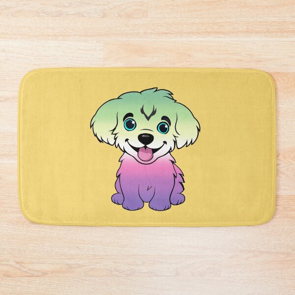 Item preview, Cute Genderfae Pride Flag Puppy, Subtle Genderdoe Kawaii Dog Design, fae faer genderfaunet  designed and sold by Travelslightly.