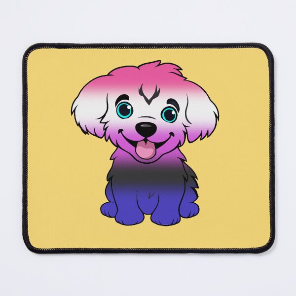Item preview, Cute Genderfluid Pride Flag Puppy, Subtle Genderfluid Kawaii Dog Design designed and sold by Travelslightly.