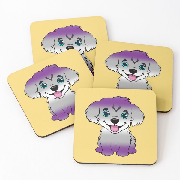 Item preview, Cute Graysexual Pride Flag Puppy, Subtle Greysexual Kawaii Dog Design designed and sold by Travelslightly.