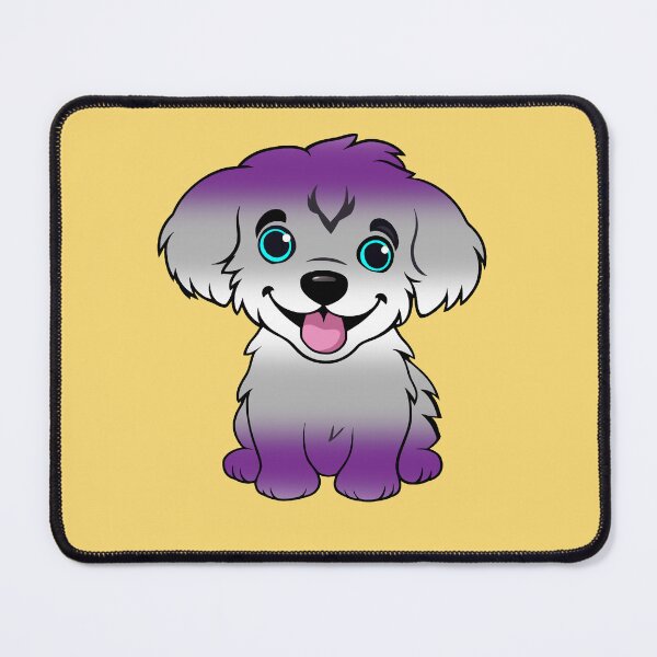 Item preview, Cute Graysexual Pride Flag Puppy, Subtle Greysexual Kawaii Dog Design designed and sold by Travelslightly.