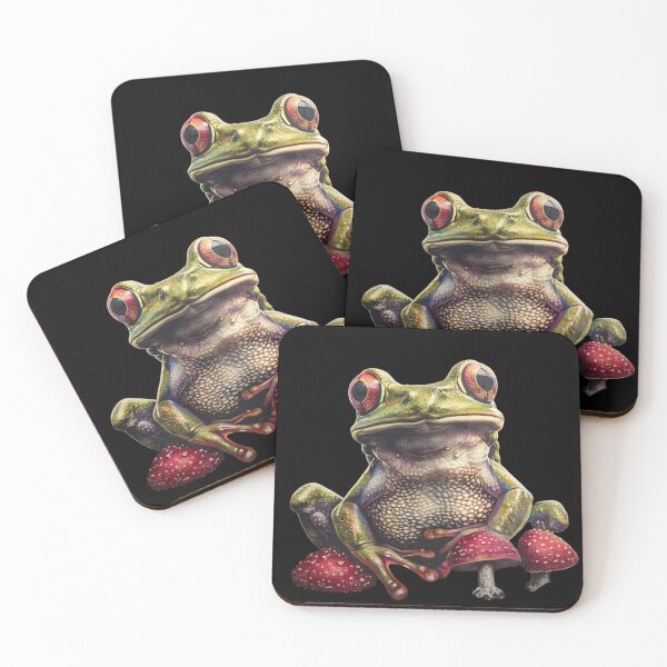Item preview, dangerous frog with toadstools designed and sold by Kalka088.