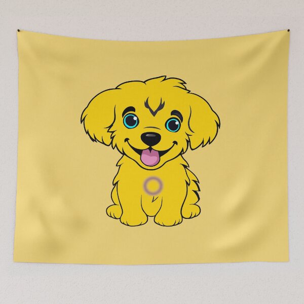 Item preview, Cute Intersex Pride Flag Puppy, Subtle Intersex Kawaii Dog Design designed and sold by Travelslightly.