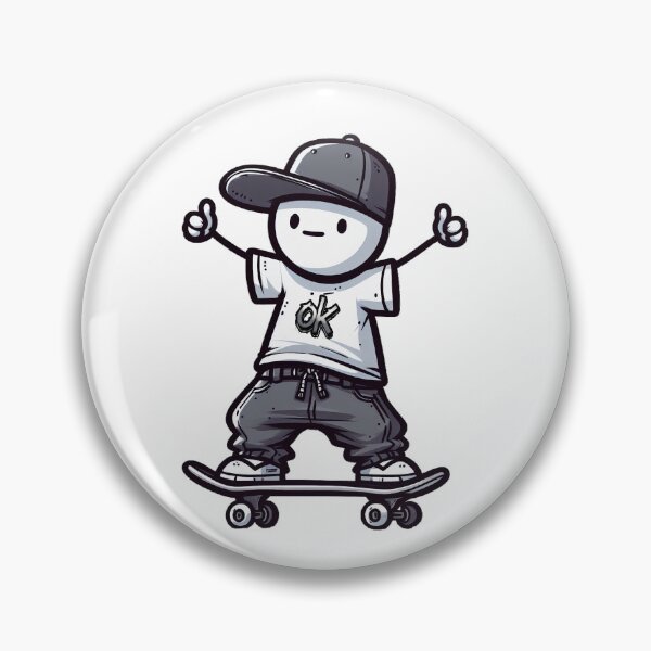 Item preview, OkMan Skater - Stickman Crew #2 designed and sold by TheRumblingNerd.