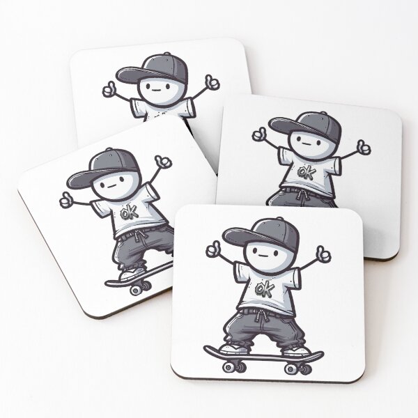 Item preview, OkMan Skater - Stickman Crew #2 designed and sold by TheRumblingNerd.