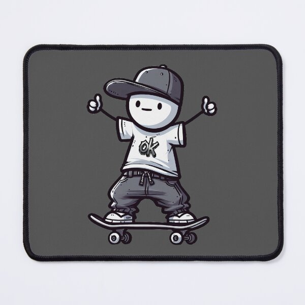 Item preview, OkMan Skater - Stickman Crew #2 designed and sold by TheRumblingNerd.