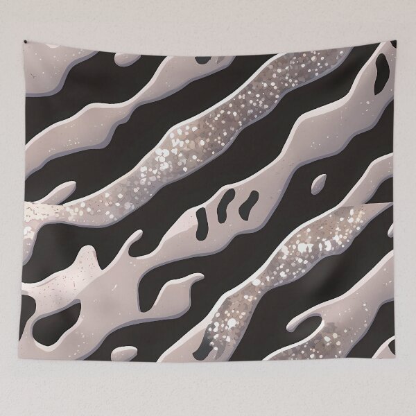 Item preview, silver foil gillter clean sparkiles leopard print pattern designed and sold by brokenpones.