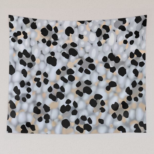 Item preview, silver foil gillter clean sparkiles leopard print pattern designed and sold by brokenpones.