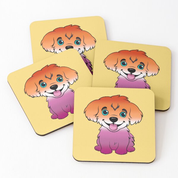 Item preview, Cute Lesbian Pride Flag Puppy, Subtle Lesbian Kawaii Dog Design designed and sold by Travelslightly.