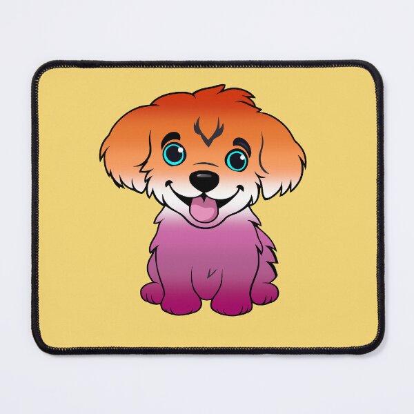 Item preview, Cute Lesbian Pride Flag Puppy, Subtle Lesbian Kawaii Dog Design designed and sold by Travelslightly.
