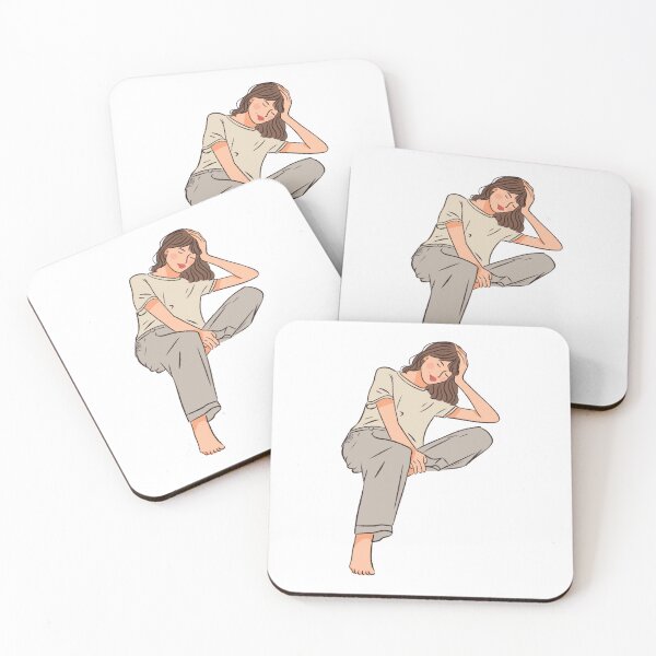 Item preview, Illustration of a girl sitting alone  designed and sold by Hessah-HA.