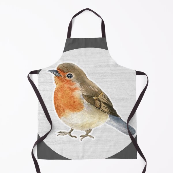 Item preview, Robin Bird Watercolor Drawing designed and sold by LivingColorful.