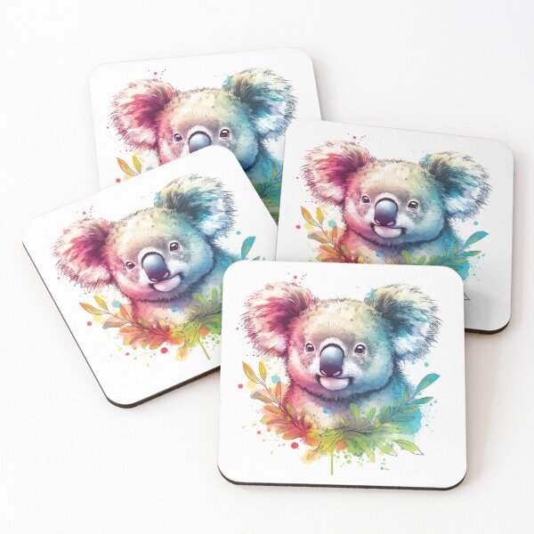 Item preview, Design of a stylish colorful koala with multiple leaves designed and sold by Marcoshop10.