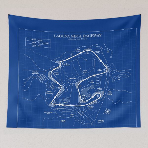 Item preview, Laguna Seca (Blueprint) designed and sold by BGALAXY.