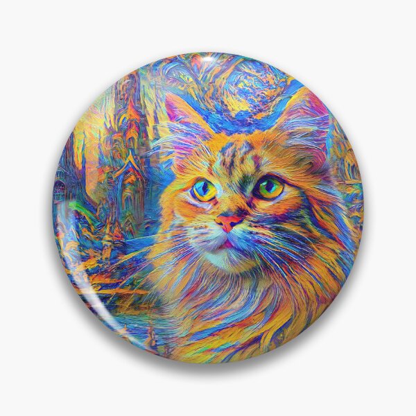 Item preview, Stylised castle and cat. DeepDream designed and sold by blackhalt.