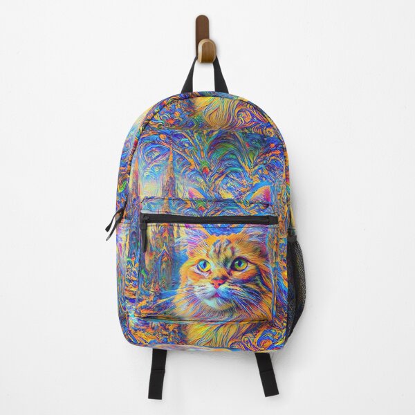 Item preview, Stylised castle and cat. DeepDream designed and sold by blackhalt.