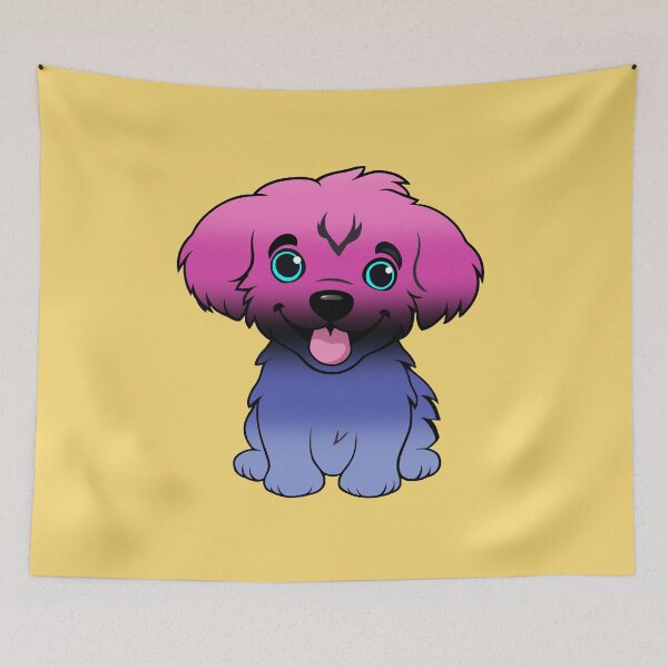 Item preview, Cute Omnisexual Pride Flag Puppy, Subtle Omni Kawaii Dog Design designed and sold by Travelslightly.