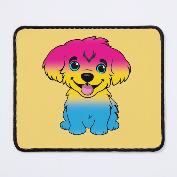 Item preview, Cute Pansexual Pride Flag Puppy, Subtle Pan Kawaii Dog Design designed and sold by Travelslightly.