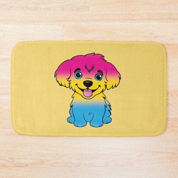 Item preview, Cute Pansexual Pride Flag Puppy, Subtle Pan Kawaii Dog Design designed and sold by Travelslightly.