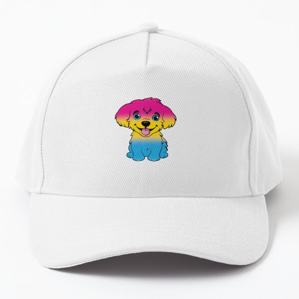 Aperçu de l'œuvre Chiot mignon de drapeau de fierté pansexuelle, conception subtile de chien Pan Kawaii créée et vendue par Travelslightly.