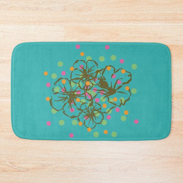 Item preview, Harmony of Hawaiian Hibiscus and dots designed and sold by CURIOUsDADA.