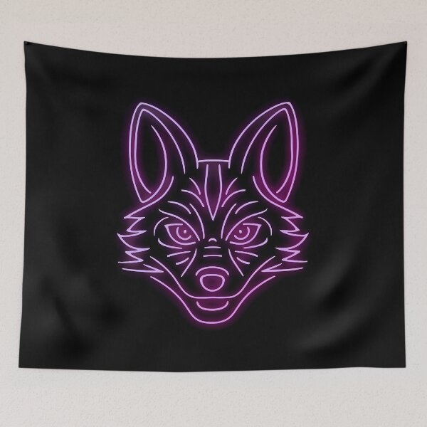 Item preview, Neon fox outline designed and sold by Paul-Place.
