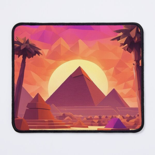 Item preview,  Sunset Over the Polygonal Pyramids designed and sold by Soujji-Designs.