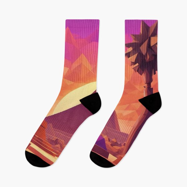 Item preview,  Sunset Over the Polygonal Pyramids designed and sold by Soujji-Designs.