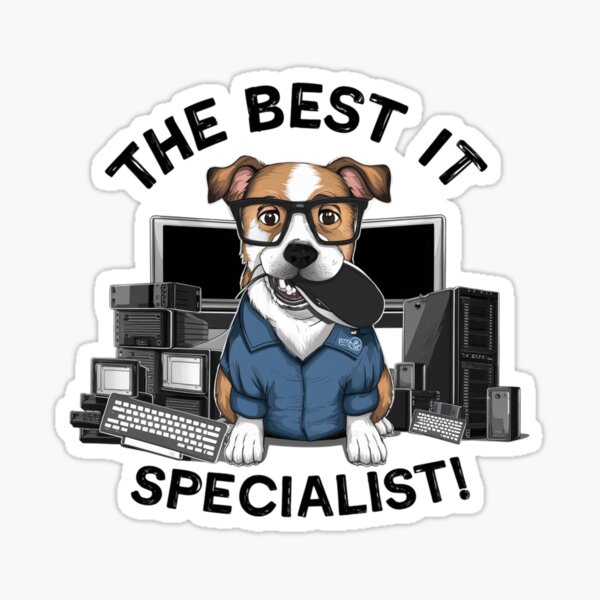 Item preview, IT Specialist Dog designed and sold by Nomeku.