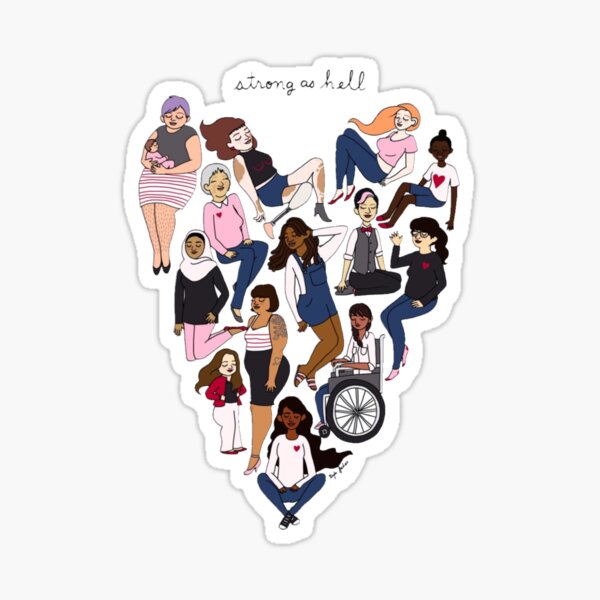 Woman Power Sticker For Sale By Samanthamtuk Redbubble