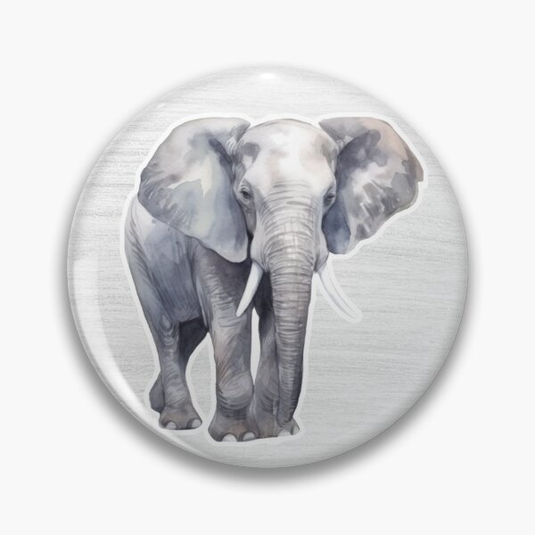 Item preview, Elephant Watercolor Drawing designed and sold by LivingColorful.