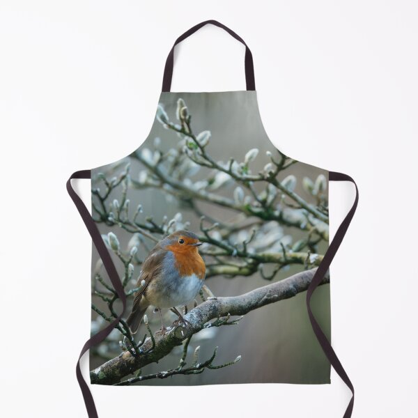 Item preview, Robin perching in a magnolia tree in Winter designed and sold by AndrewJonesFoto.
