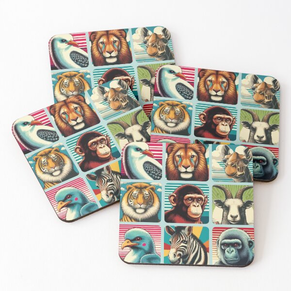 Item preview, Animals, poster, retro style 80s designed and sold by Pretzel-G92.