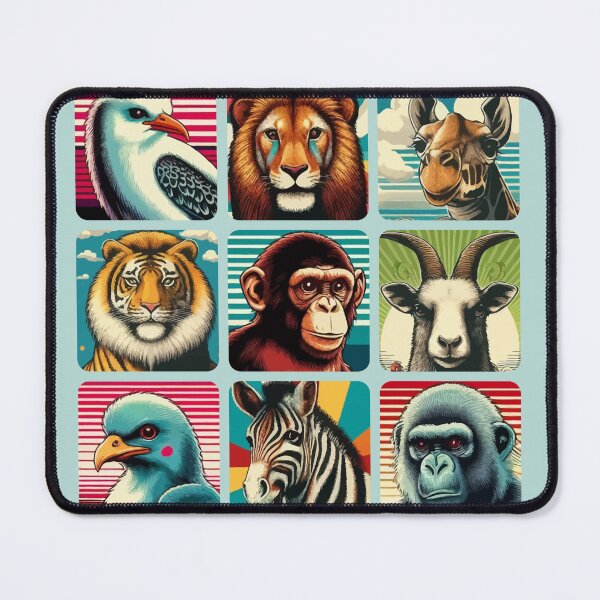 Item preview, Animals, poster, retro style 80s designed and sold by Pretzel-G92.