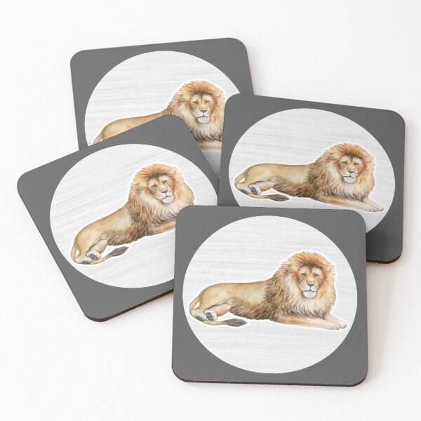 Item preview, Lion Watercolor Drawing designed and sold by LivingColorful.