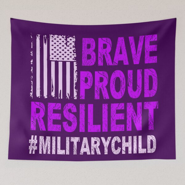 Item preview, Brave proud resilient Military child designed and sold by Colorfulman.