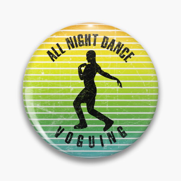 Item preview, Black silhouette of a man dancing voguing against a background of colorful stripes designed and sold by HarridanCreates.