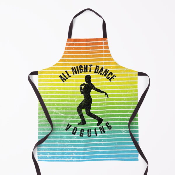 Item preview, Black silhouette of a man dancing voguing against a background of colorful stripes designed and sold by HarridanCreates.