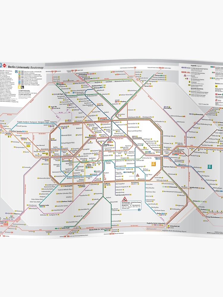 Berlin S Bahn Map Germany Poster