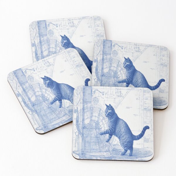 Item preview, Blueprint_Cat_01 designed and sold by 100Strokes.