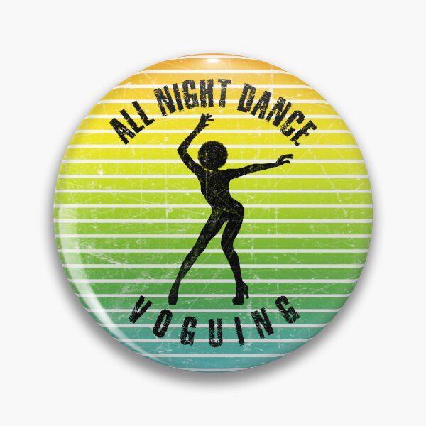 Item preview, Black silhouette of a woman dancing voguing against a background of colorful stripes designed and sold by HarridanCreates.
