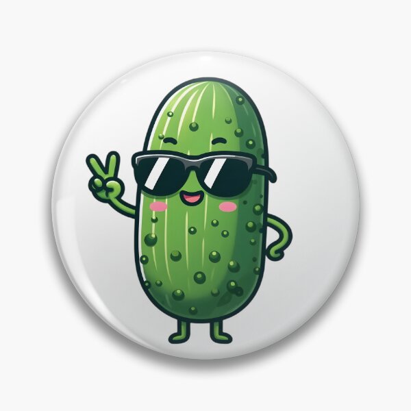 Item preview, Cool Anthropomorphic Cucumber in Sunglasses designed and sold by Delamoon.