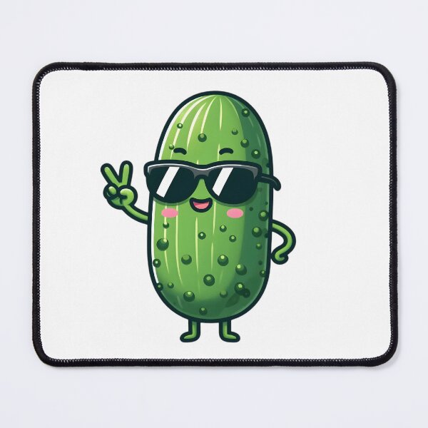 Item preview, Cool Anthropomorphic Cucumber in Sunglasses designed and sold by Delamoon.