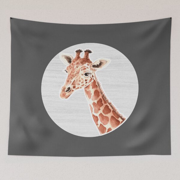 Item preview, Giraffe Watercolor Drawing designed and sold by LivingColorful.