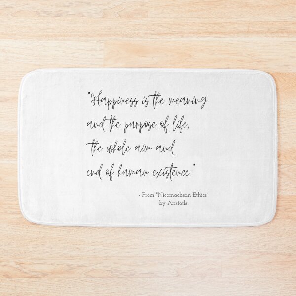 Item preview, A Quote about Happiness from "Nicomachean Ethics" by Aristotle designed and sold by Poemit.
