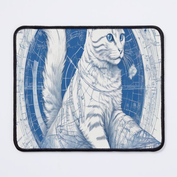 Item preview, Blueprint_Cat_03 designed and sold by 100Strokes.